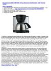 Capresso 440.05 MT-500 10-Cup Electronic Coffeemaker with Thermal Carafe