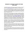 INCREASE IN LEADERSHIP TRAINING FOR YOUNG EXECS SEEN