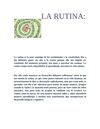 Reflexión personal "La rutina"