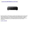 Disc Players & Recorders - Sony BDP-S5000ES Blu-ray Disc Player