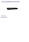 Disc Players & Recorders - Toshiba BDX2500 Blu-ray Disc Player (Black)