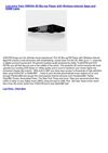 Disc Players & Recorders - Vizio VBR334 3D Blu-ray Player with Wireless Internet Apps and HDMI Cable