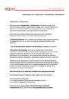 Democracia, transparencia y participación (Equo)