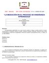 La Medición en el proceso de Enseñanza - Aprendizaje