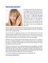 How to Get Long Hair