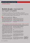 c- Bulletin de paie et responsabilite de l'expert-comptable, SIC n° 276, Juill.-Aout 2009