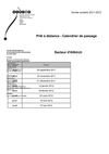 CALENDRIER DES TOURNEES 2011-12
