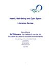 Health, Well-Being and Open Space: Literature Review