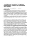 Investigation of Horticultural Therapy as a Complementary Treatment for Posttraumatic Stress Disorder