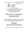 Ensayo 2-El modelo emergente-Gloria Tecorralco