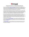 Computer Security Tips- Creating A Strong Password