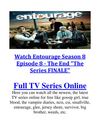 Watch Entourage Season 8 Episode 8 - The End The Series FINALE