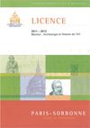 Brochure Licence Paris-Sorbonne 2011-2012