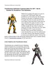 Transformers Halloween Costume Ideas