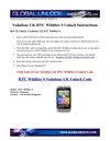 Vodafone UK HTC Wildfire S Unlock Instructions