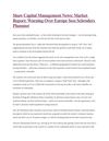 Shaw Capital Management News: Market Report: Warning Over Europe Sees Schroders Plummet