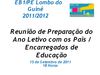 Reunião de preparação do ano letivo 2011/2012