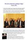 Gazette du Prix Edgar Faure 2011