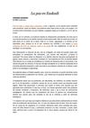 La paz en Euskadi, un artículo de Fernando Aramburu