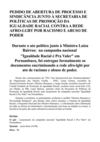 RACISMO NA REDE AFRO-LGBT - PEDIDO DE ABERTURA DE PROCESSO - LUIZA BAIRROS.GOVERNO BRASILEIRO 