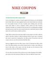 Enjoy Holiday With Nike Coupon