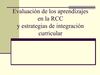 Evaluación de los aprendizajes en la RCC