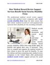 How Medical Record Review Support Services Benefit Social Security Disability Firms