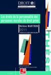 Les droits de la personnalité des personnes morales de droit privé