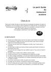Guide du restaurant scolaire