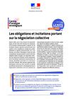 Les obligations et incitations portant sur la négociation collective