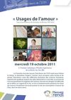 ICES - 3ème Journée Jeunes Chercheurs : "Usages de l'amour"