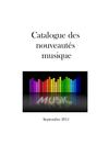 Nouveautés musique Septembre 2011