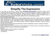 simplify the expression.pdf