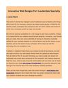 Innovative Web Designs Fort Lauderdale Specialty
