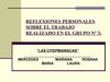 REFLEXIONES PERSONALES ROSANA CITEP 2011