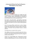 4 Exercises Of Eyes For You To Preserve And Improve Your Vision