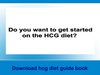 hcg diet guide book