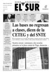 El Sur 01de octubre de 2011.