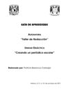 Taller de redacción: Creando un periódico escolar.