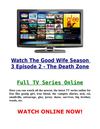 Watch The Good Wife Season 3 Episode 2 - The Death Zone
