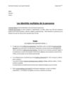 Activité 5ème sur les identités multiples de la personne