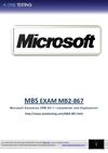 Free MB2-867 Questions