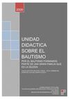 Unidad didactica sobre el bautismo
