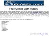 Free Online Math Tutors