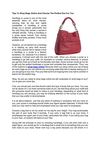 Tips To Shop Bags Online And Choose The Perfect One For You