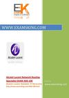 ALCATEL LUCENT NETWORK ROUTING SPECIALIST 4A0-100