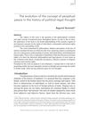 Bogumil Terminski, The history of the concept of the genuine and just peace