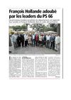 François HOLLANDE adoubé par les leaders du PS66