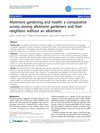 Allotment Gardening and Health