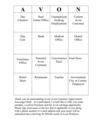 Avon Scavenger Hunt - BINGO VERSION